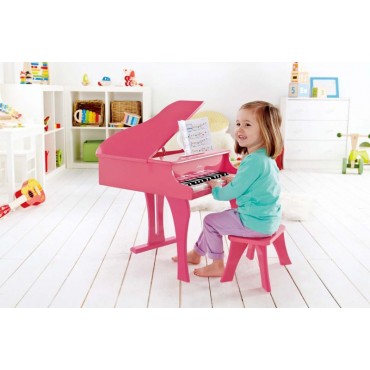 Hape Early Melodies Ξύλινο Πιάνο 30 πλήκτρα Pink (E0319A)