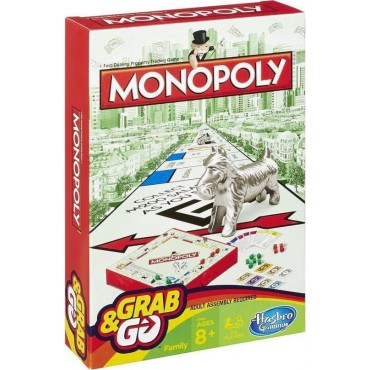 Hasbro Επιτραπέζιο Παιχνίδι Monopoly Grab & Go για 2-4 Παίκτες 8+ Ετών