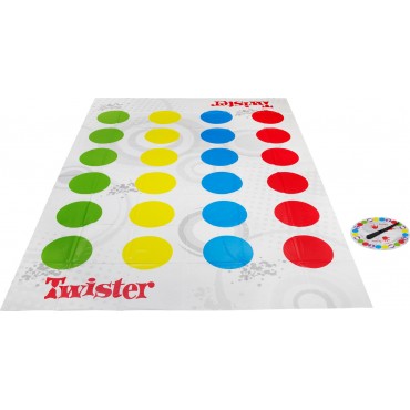 Hasbro Επιτραπέζιο Παιχνίδι Twister (με 2 Επιπλέον Κινήσεις) 