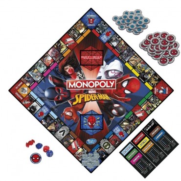 Hasbro Επιτραπέζιο Παιχνίδι Monopoly Spiderman για 2-6 Παίκτες 8+ Ετών@