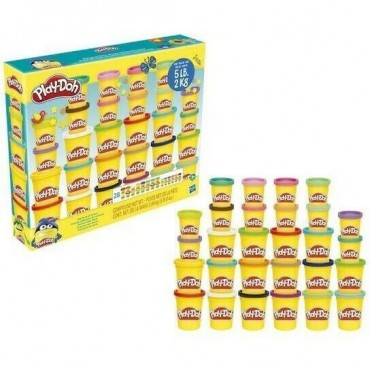 Hasbro Play-Doh 24 Βαζάκια Πλαστελίνης Big Pack Of Colors για 3+ Ετών