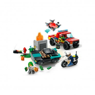 City Fire Rescue & Police Chase για 5+ Ετών Lego