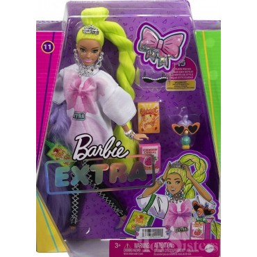 Barbie Extra Neon Green Hair για 3+ Ετών Mattel