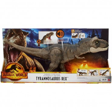 Jurassic World T-Rex "Χτυπάει" & Καταβροχθίζει με Ήχους
