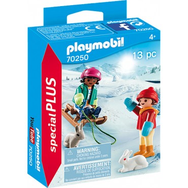 Playmobil Παιδάκια με έλκηθρο