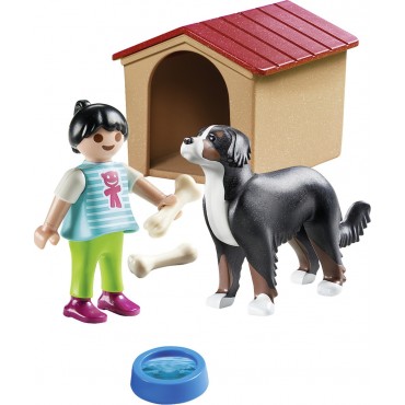 Playmobil Country: Farm Dog with Hut Παιδάκι με σκύλο@
