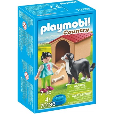 Playmobil Country: Farm Dog with Hut Παιδάκι με σκύλο@