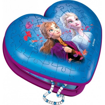 3D Puzzle Heart Box Frozen 2 54pcs Ravensburger
