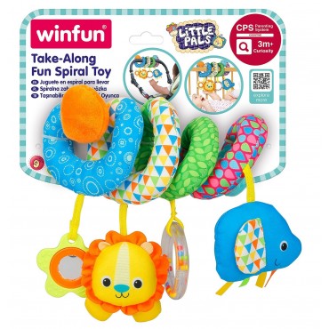 Winfun Πολύχρωμο Σπιράλ με Κουδουνίστρες Take Along Fun Spiral Toy