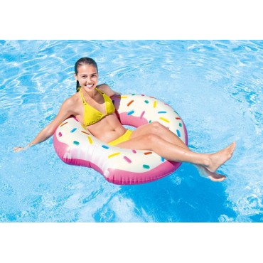 Intex Donut Tube (56265NP).Φουσκωτό Σωσίβιο Γλυκάκι Ντόνατ - 107x99εκ. 9+Χρ.