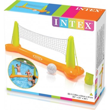 Intex Pool Volleyball Game (56508NP) - Φουσκωτό Πλωτό Γήπεδο Πετοσφάιρισης Με Μπάλα & Δύο Αντίβαρα Για Σταθερότητα - 239x64x91εκ. - 6+Χρ.