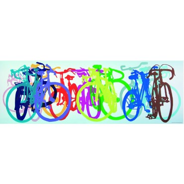 Puzzle Χρωματιστά Ποδήλατα Panoramic 1000pcs