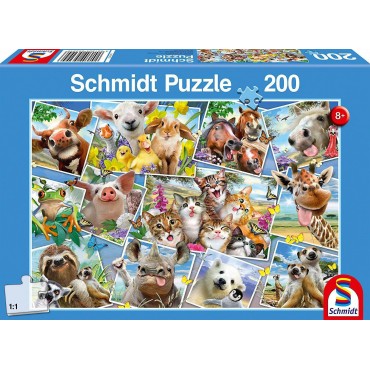 Puzzle Selfie Animals 200pcs Schmidt Spiele