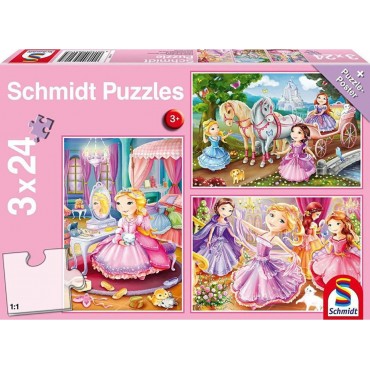 Puzzle Πριγκίπισσες 3x24pcs Schmidt Spiele