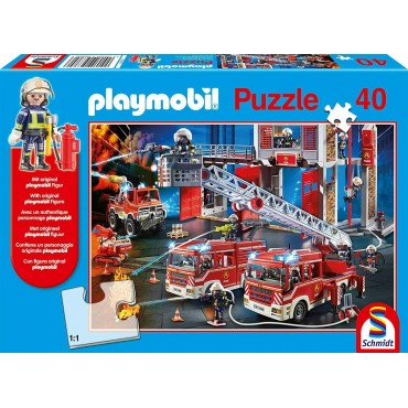 Puzzle Playmobil Firebrigade 40pcs Schmidt Spiele