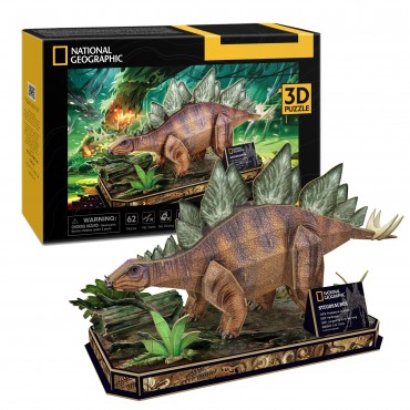 Puzzle Stegosaurus 3D 62 Κομμάτια